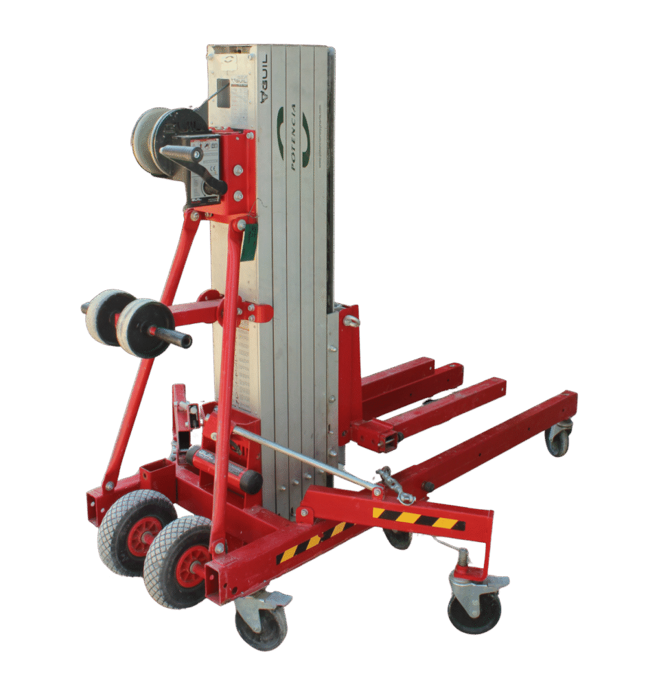 Elevador de Materiales Manual - Alquiler de Maquinaria
