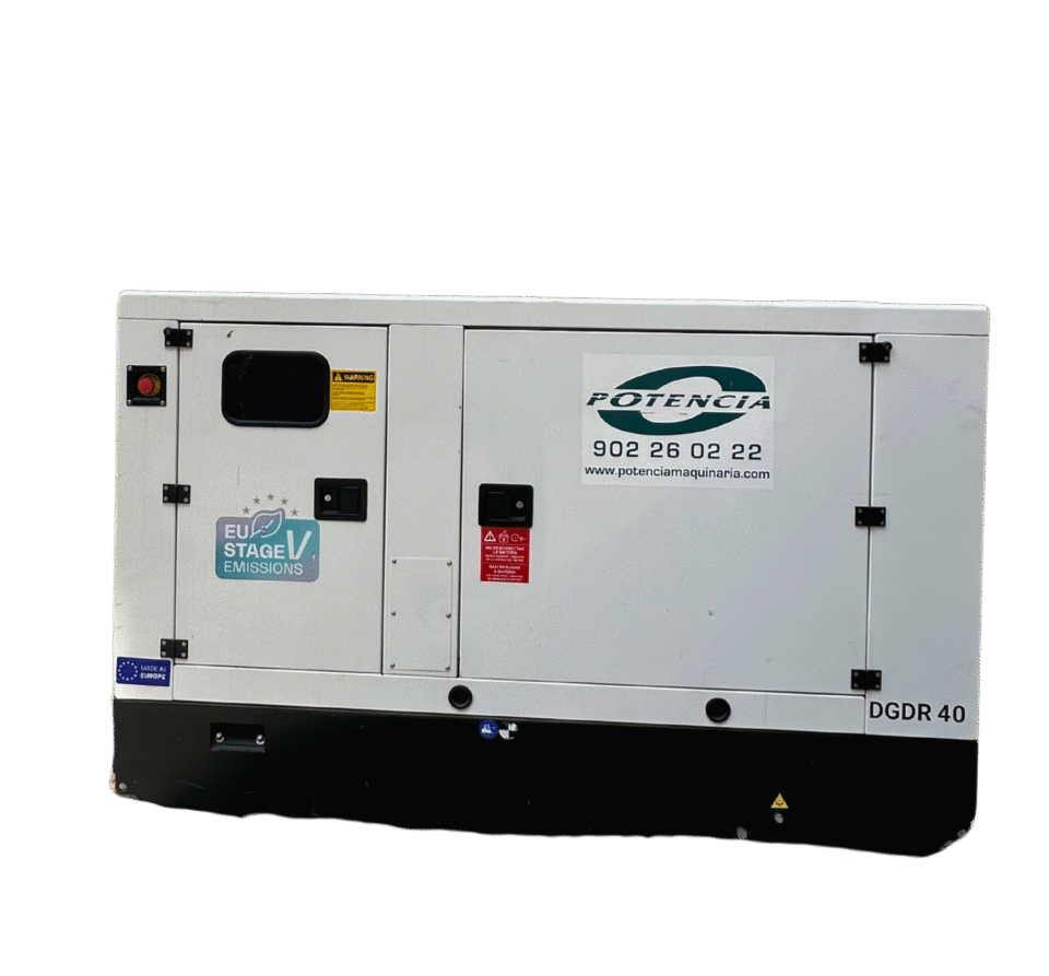 Grupo Electrógeno Insonorizado 40 kVA - STAGE V - Alquiler de Maquinaria