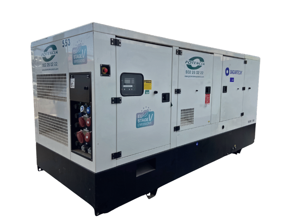 Grupo Electrógeno Insonorizado 250 kVA - STAGE V - Alquiler de Maquinaria